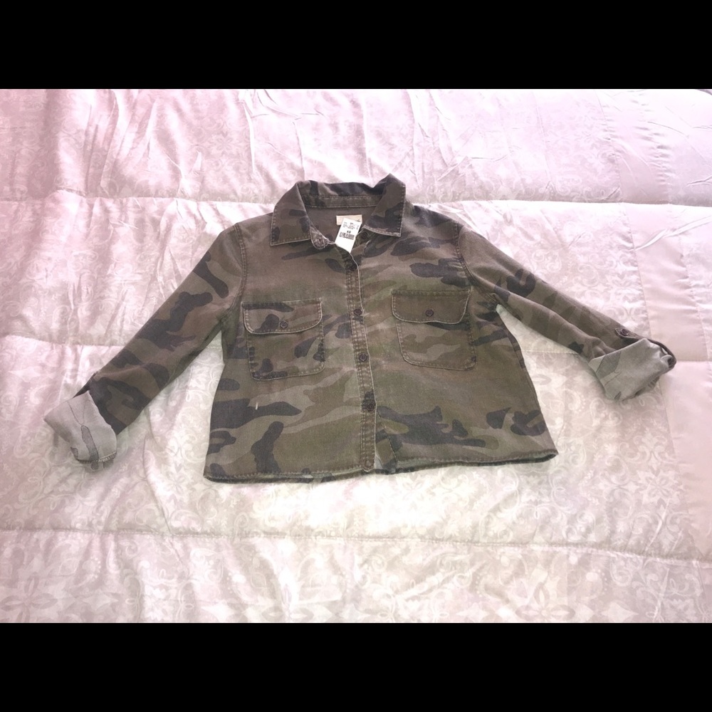 Camo Button Down Flannel